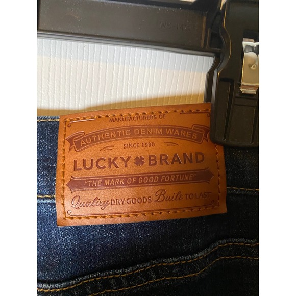 Lucky Brand 223 Straight Mens Dark Wash Denim Jeans W29 L30 Indigo Blue - Picture 6 of 7